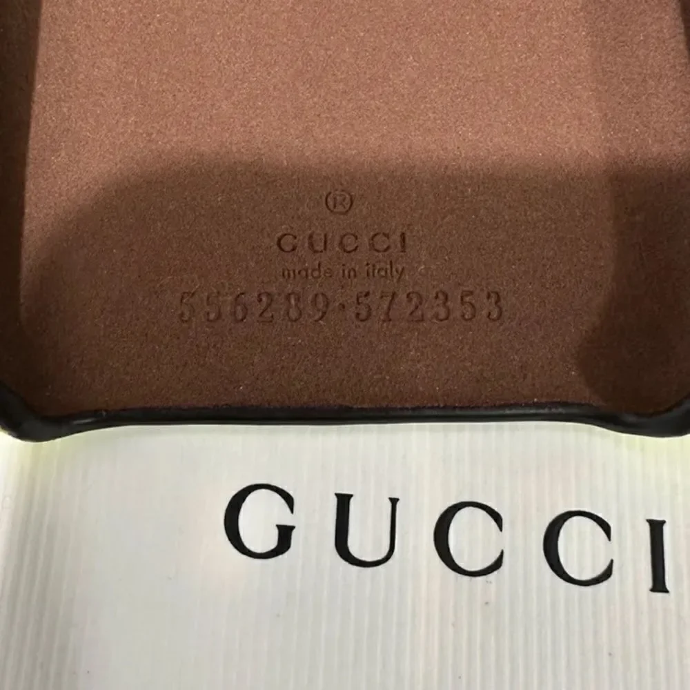 Gucci Fluorescent Yellow iPhone X Textured Case Retro Logo Print New In Box